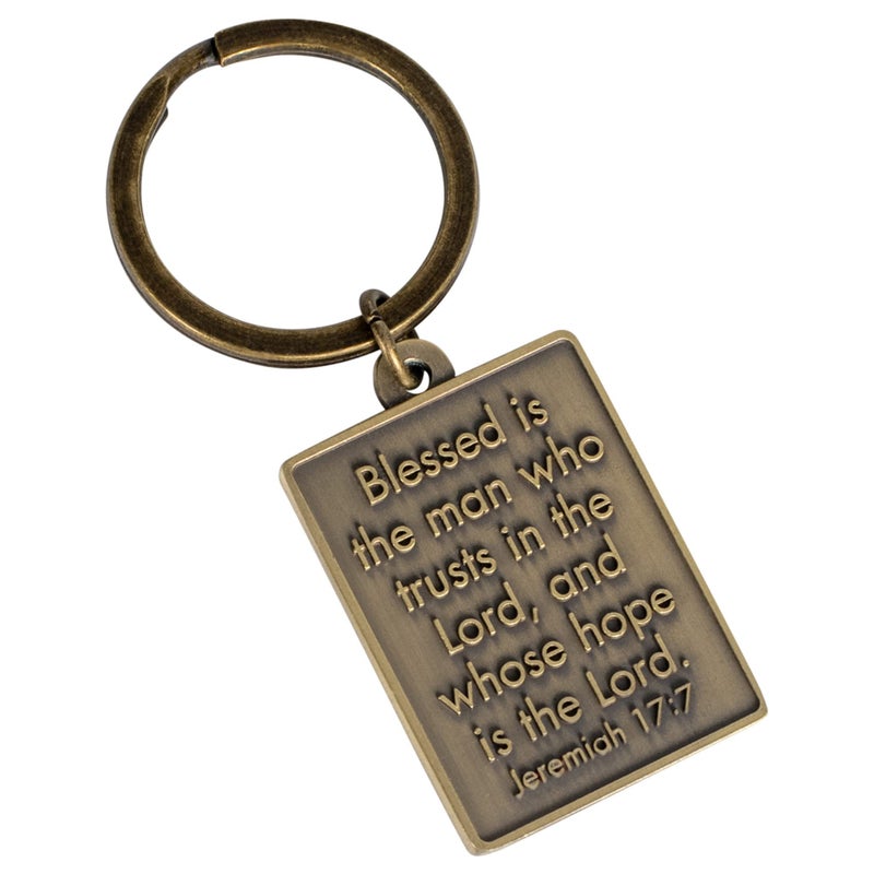 Dicksons Man of God Blessed Antique Bronze Finish Zinc Alloy Metal, Christian Inspirational, Split Key Ring, for Bible Bag, Backpack, Purse, Duffle, Lanyard or Wallet, Keychain, Single - Image 3